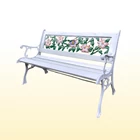 Escada Pink Floral Motif Garden Chair 1