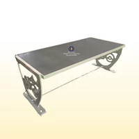 Custom Granite Cast Iron Table Antique
