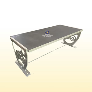 Meja Antik Besi Cor Granit Custom