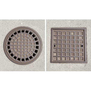 perbandingan bentuk manhole bulat dan kotak